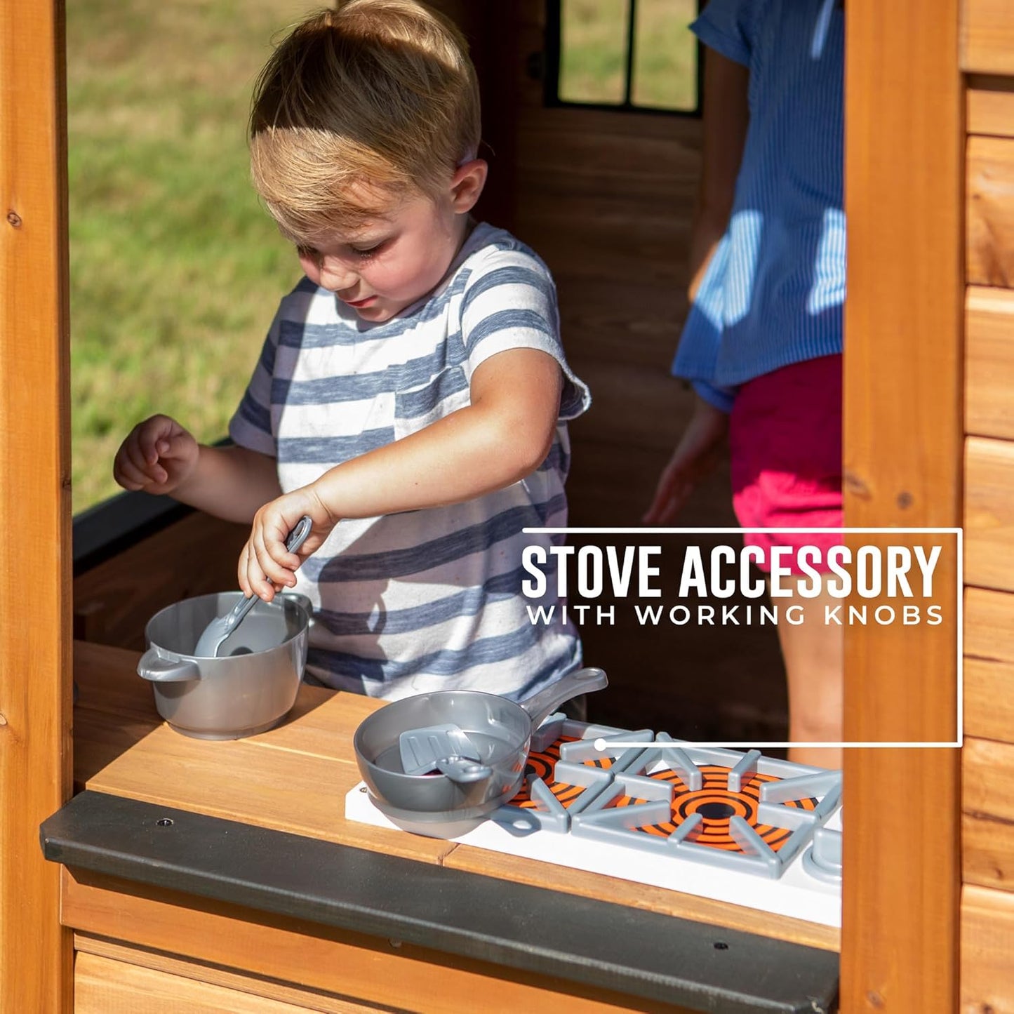 Backyard Discovery Sweetwater All Cedar Wooden Playhouse image 8