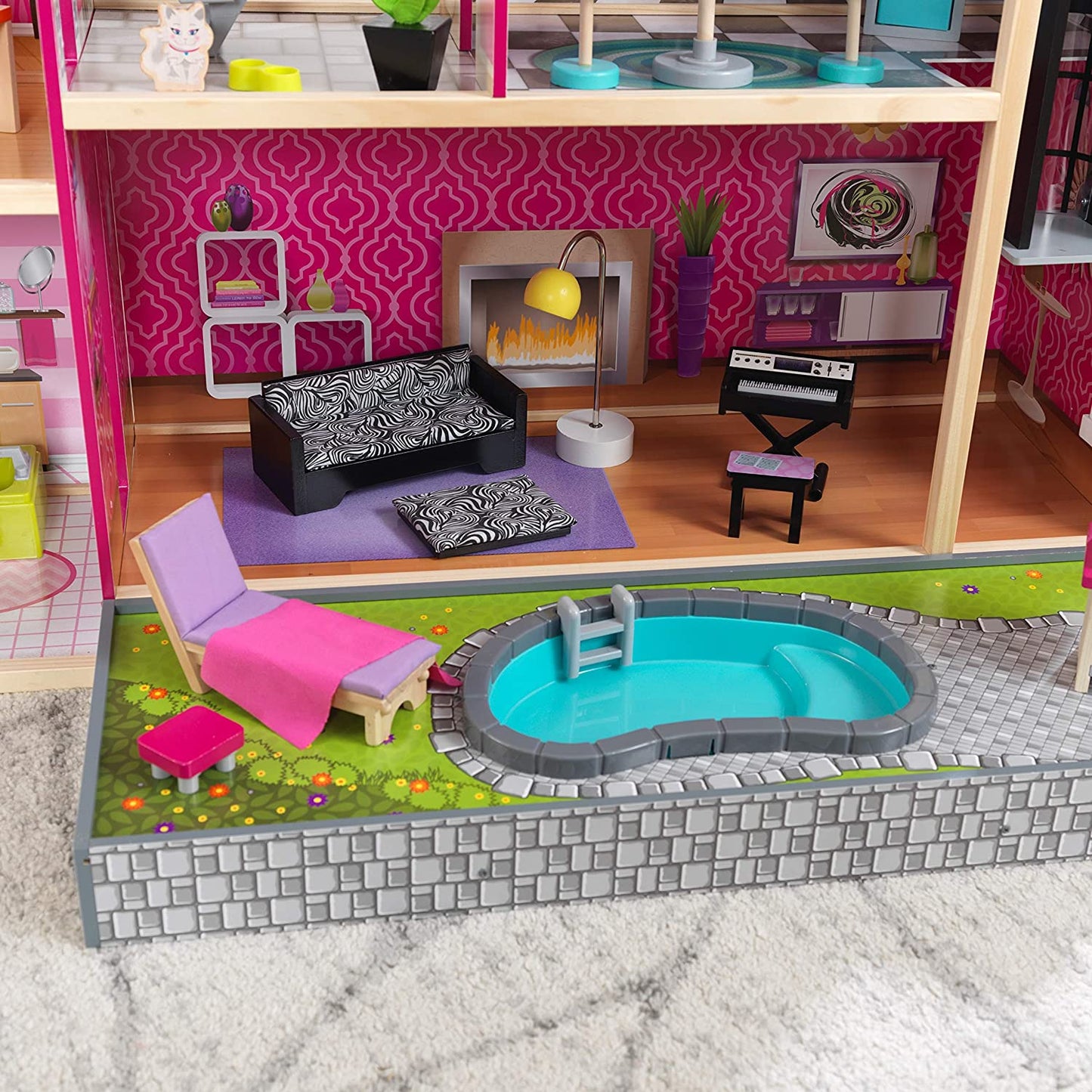KidKraft Uptown Wooden Modern Dollhouse image 6