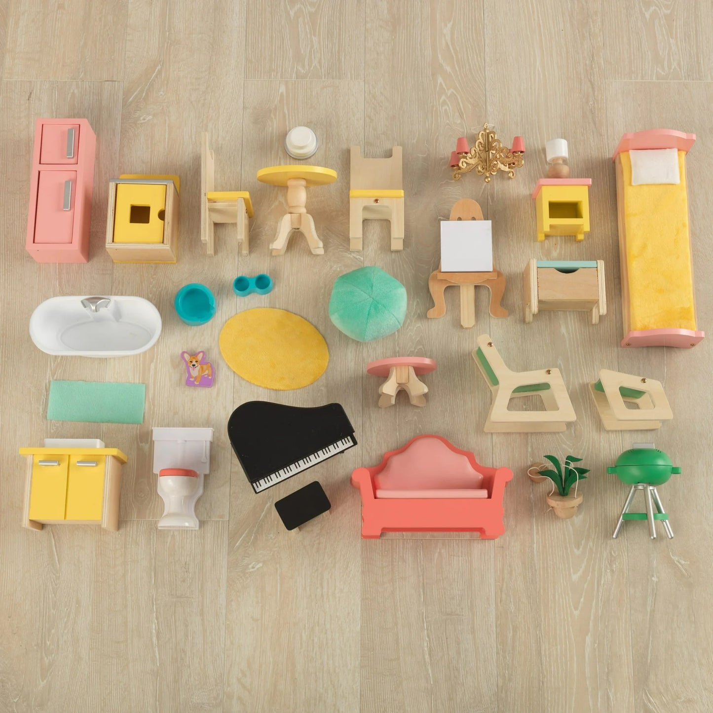 KidKraft Lola Mansion Wooden Dollhouse with 30 Accessories image 8