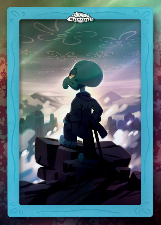 Topps 2025 Chrome SpongeBob 25th Anniversary Blaster Box