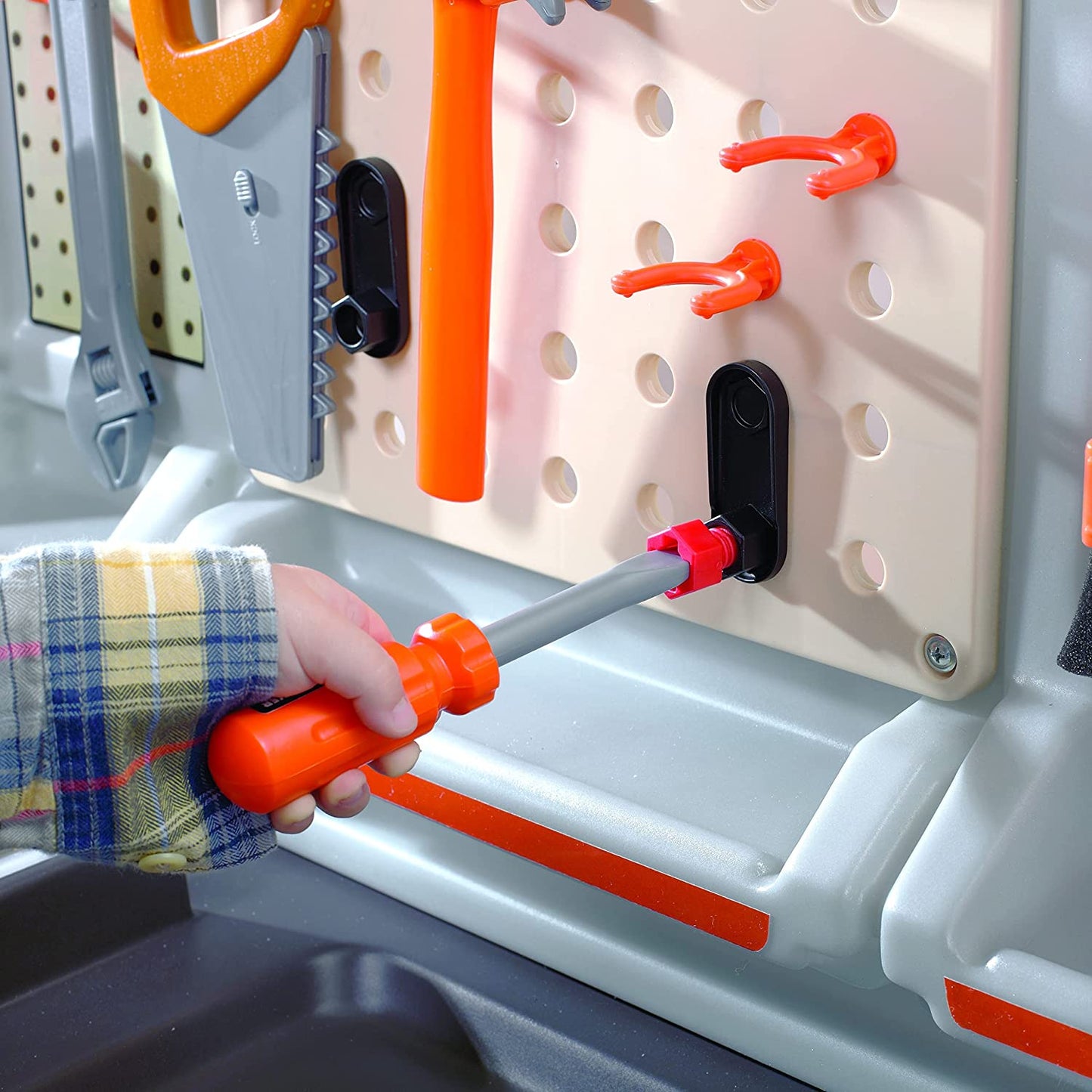 Step2 Big Builders Pro Kids Workbench – Includes 45 Toy Workbench Accessories image 6