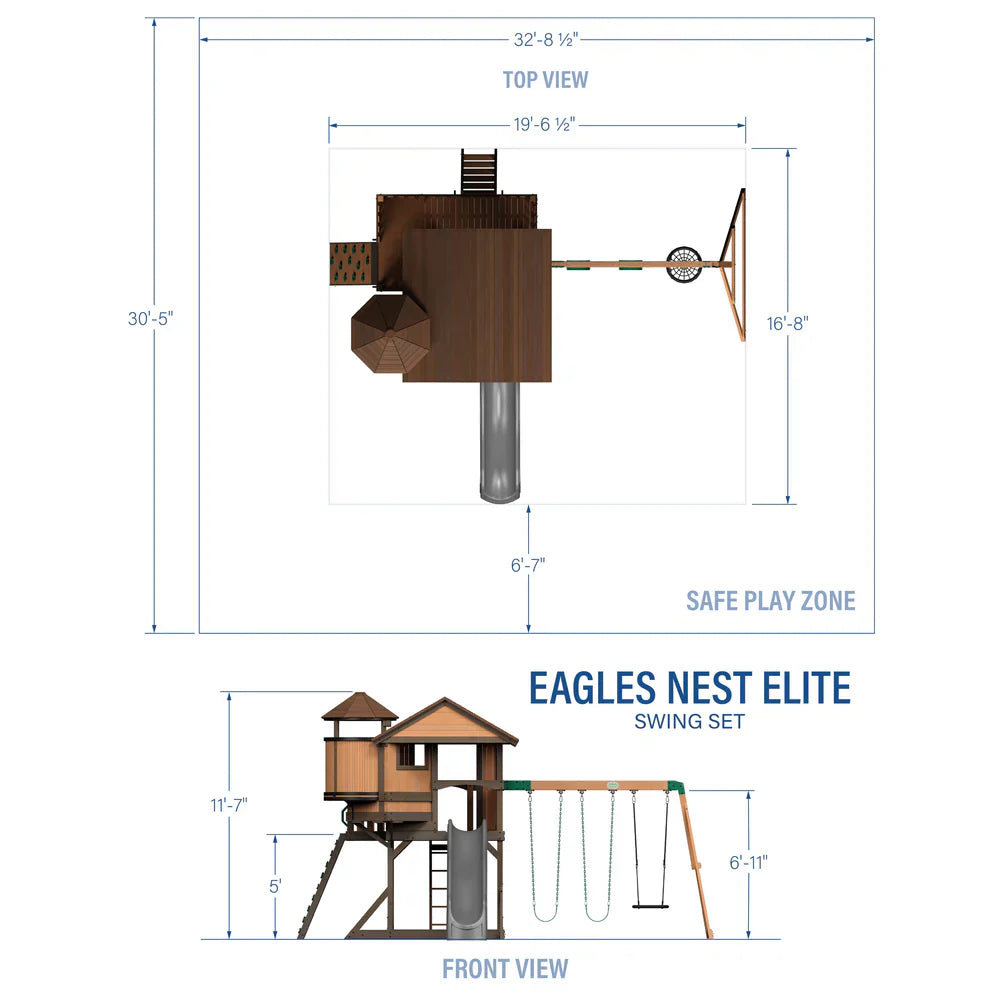 Backyard Discovery Eagles Nest Elite Swing Set
