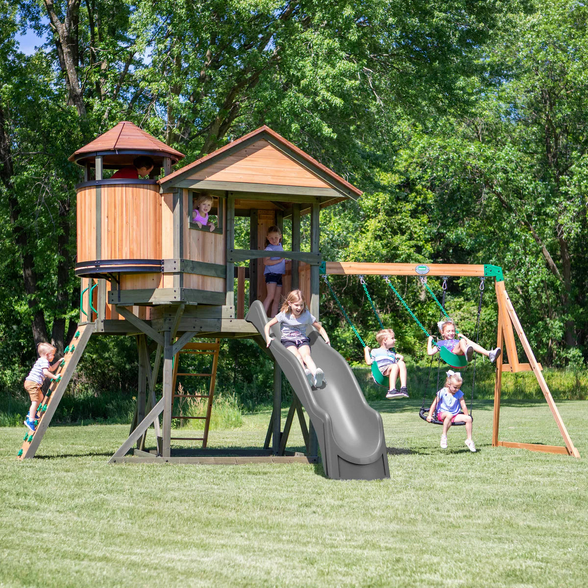 Backyard Discovery Eagles Nest Elite Swing Set