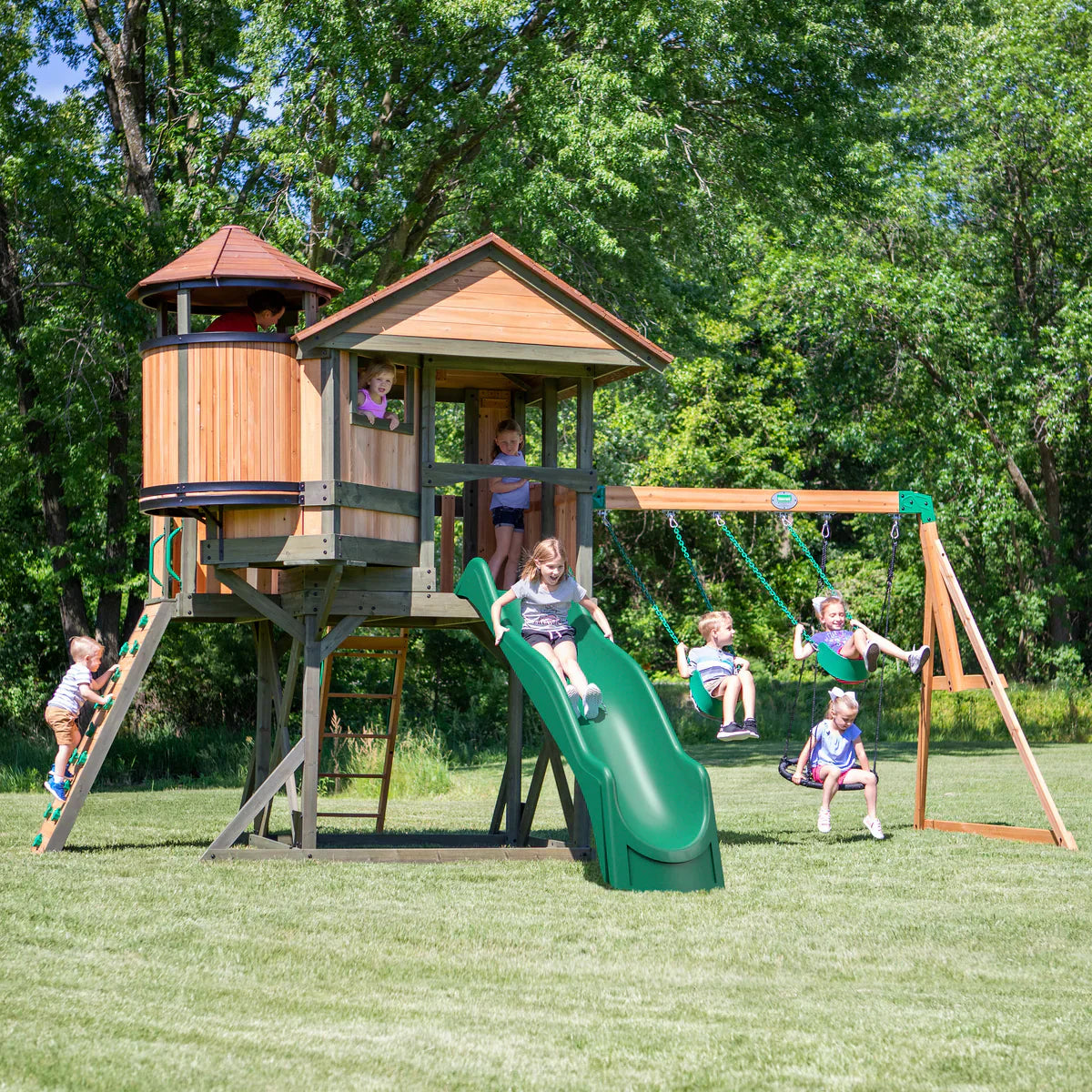 Backyard Discovery Eagles Nest Elite Swing Set