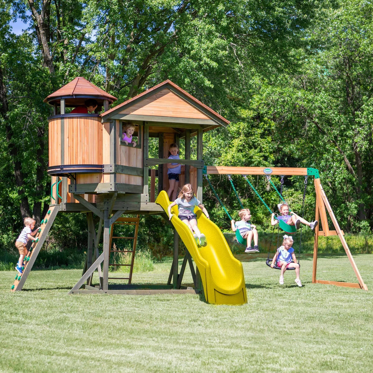 Backyard Discovery Eagles Nest Elite Swing Set