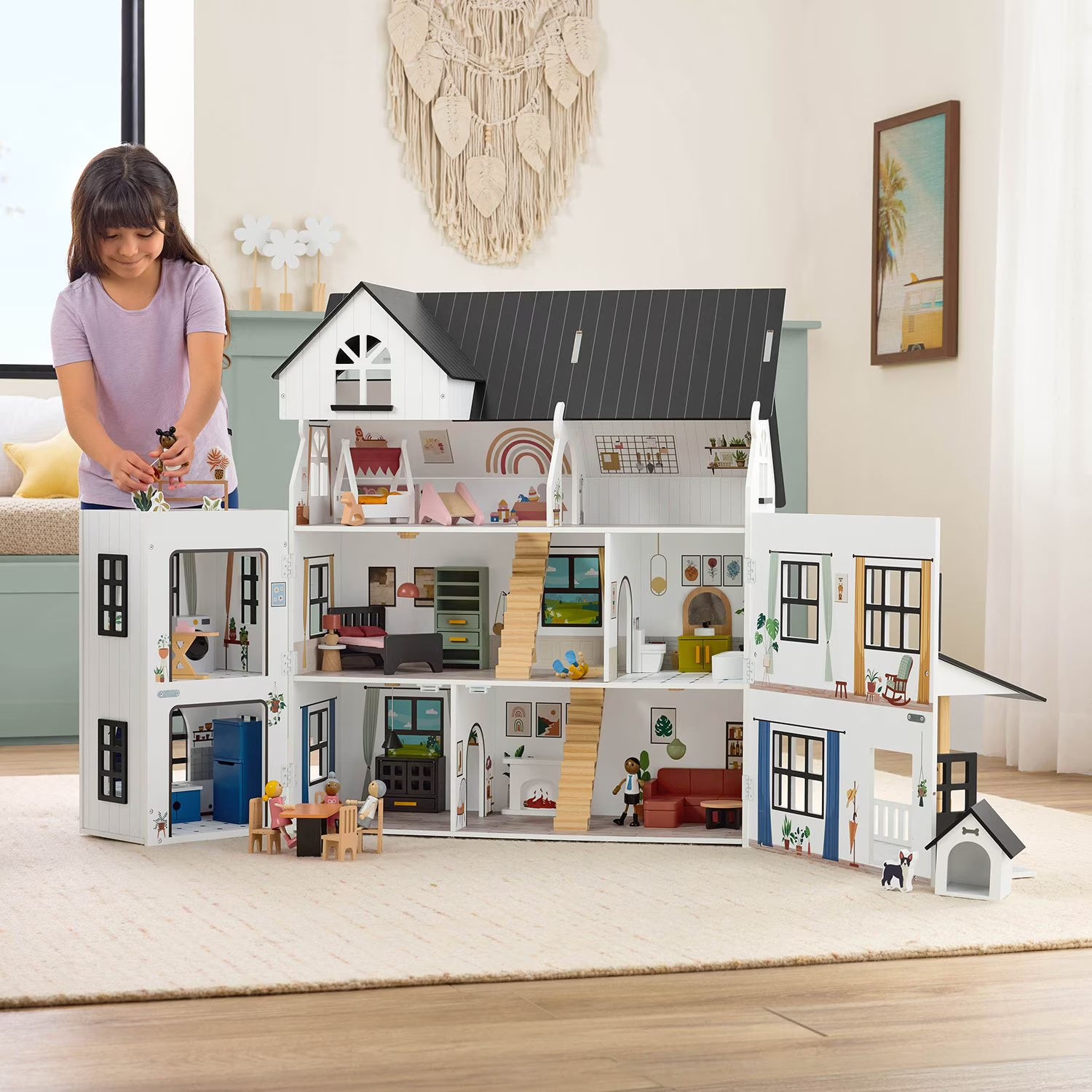 Member's Mark Classic Mansion Wooden Dollhouse image 1