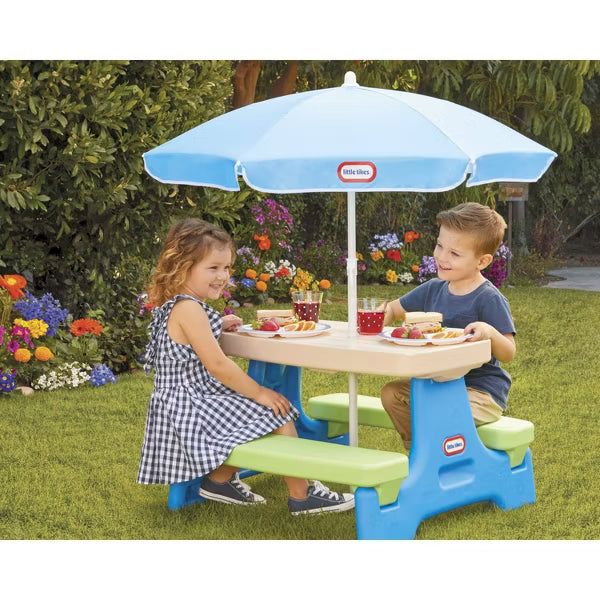 Little Tikes Easy Store Jr. Play Table with Umbrella image 1