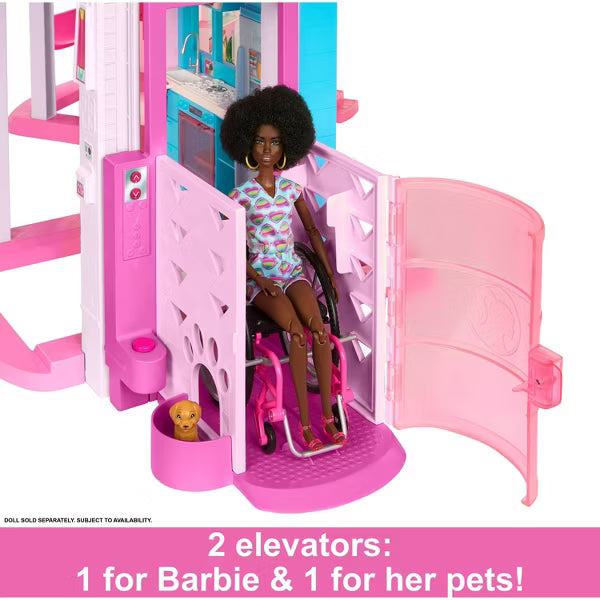 Barbie Dreamhouse Pool Party Doll House and Playset with 75+ Pieces image 2