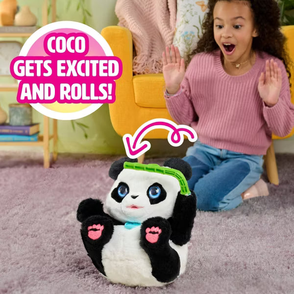 FurReal Friends Coco the Tumbling Panda Stuffed Animal image 5