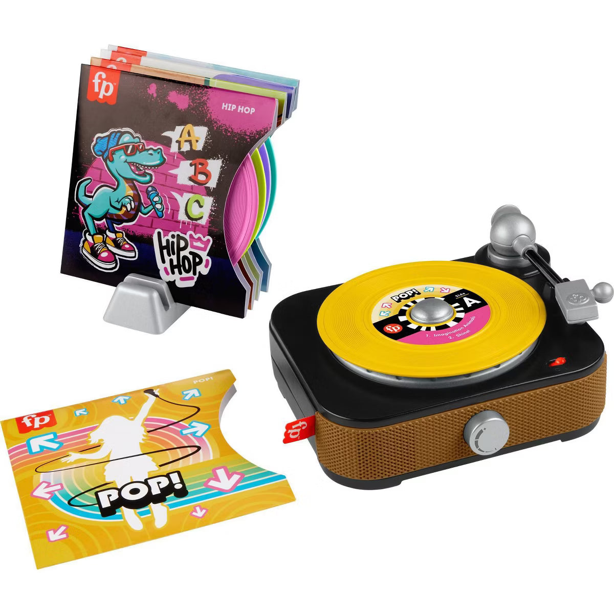 Fisher-Price Rockin' Record Player Musical Toy for Preschool Pretend Play image 0