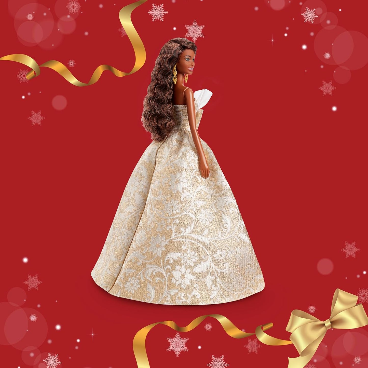 Barbie Signature 2025 Holiday Fashion Doll Black image 4
