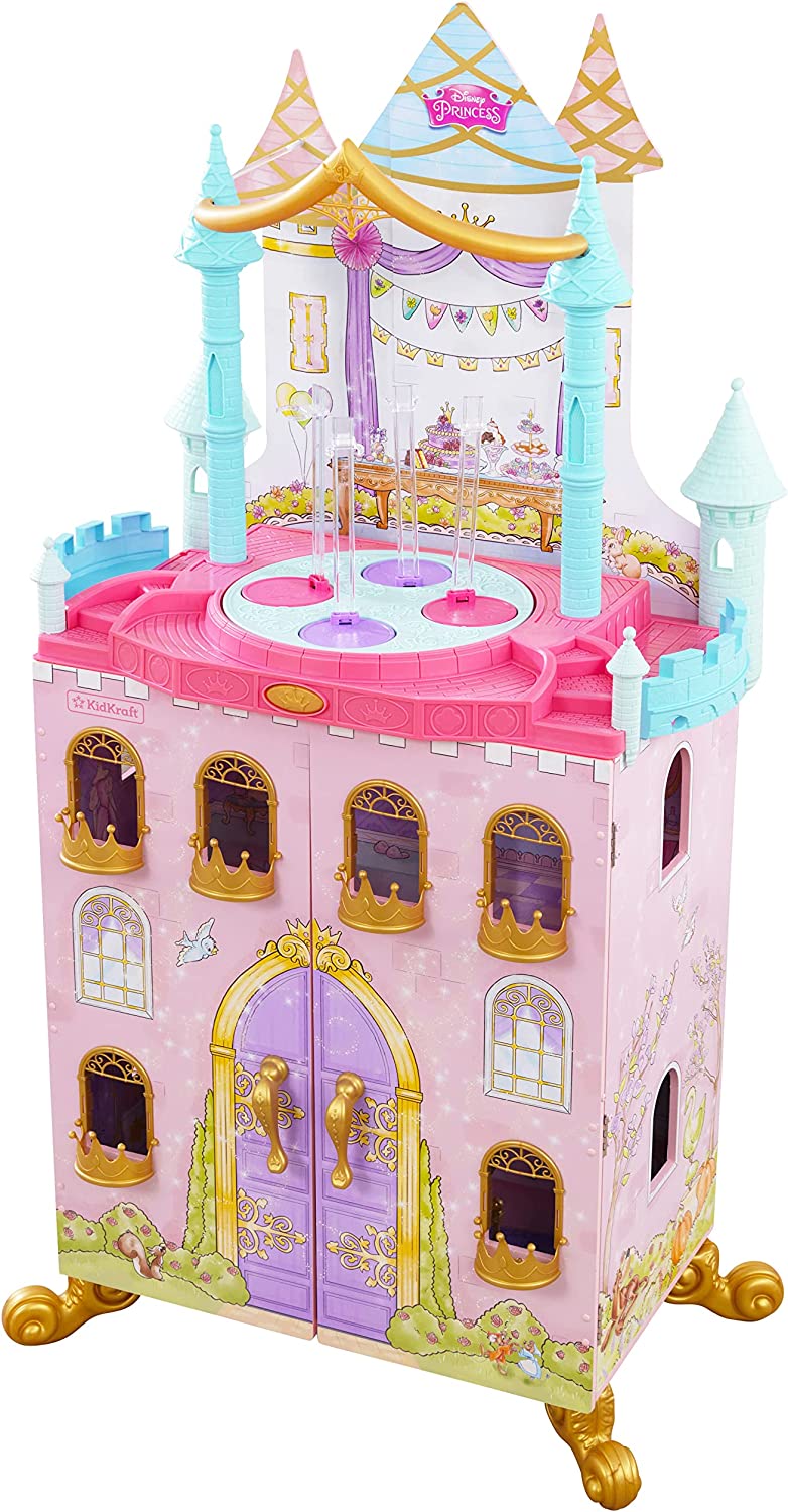 KidKraft Disney Princess Dance & Dream Wooden Dollhouse, Over 4-Feet Tall image 1