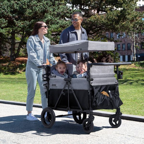 Delta Children Jeep Wrangler Deluxe Stroller Wagon with Cooler Bag image 7