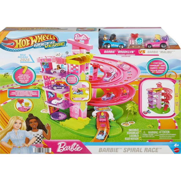 Hot Wheels RacerVerse Barbie Spiral Race Playset image 5