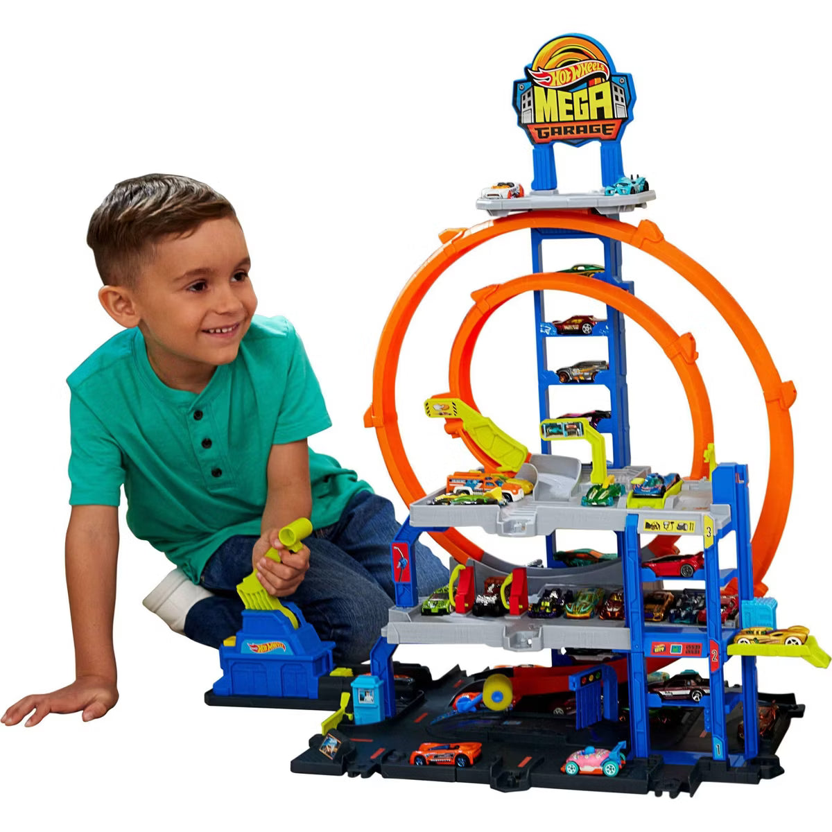 Hot Wheels Mega Loop Garage Playset image 0