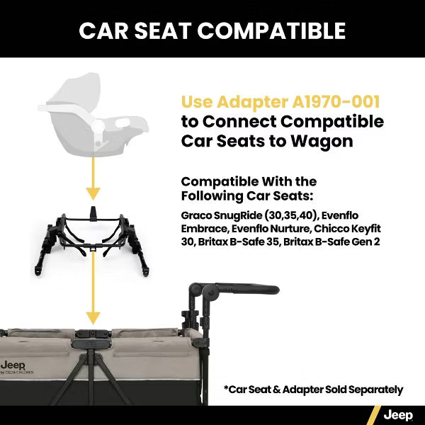 Jeep Gladiator 4-Seater Stroller Wagon by Delta Children image 6