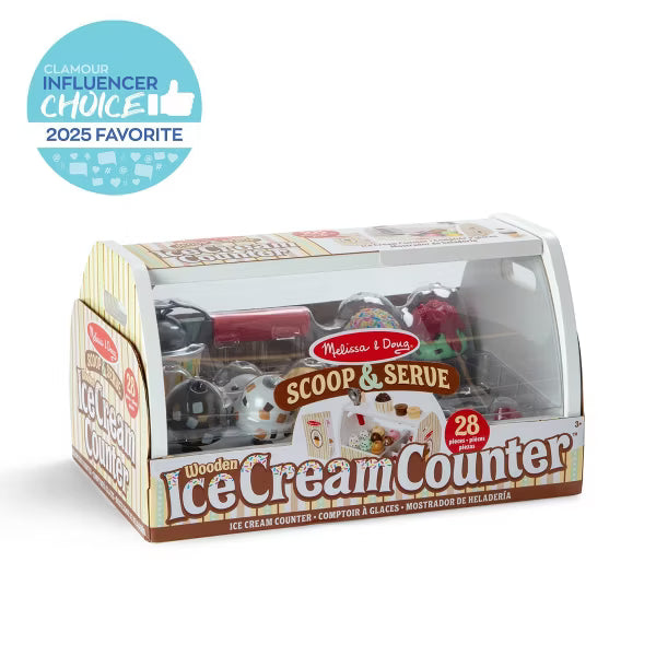 Melissa & Doug Wooden Scoop & Serve Ice Cream Counter image 1