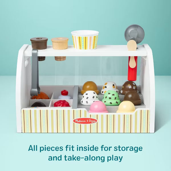Melissa & Doug Wooden Scoop & Serve Ice Cream Counter image 4