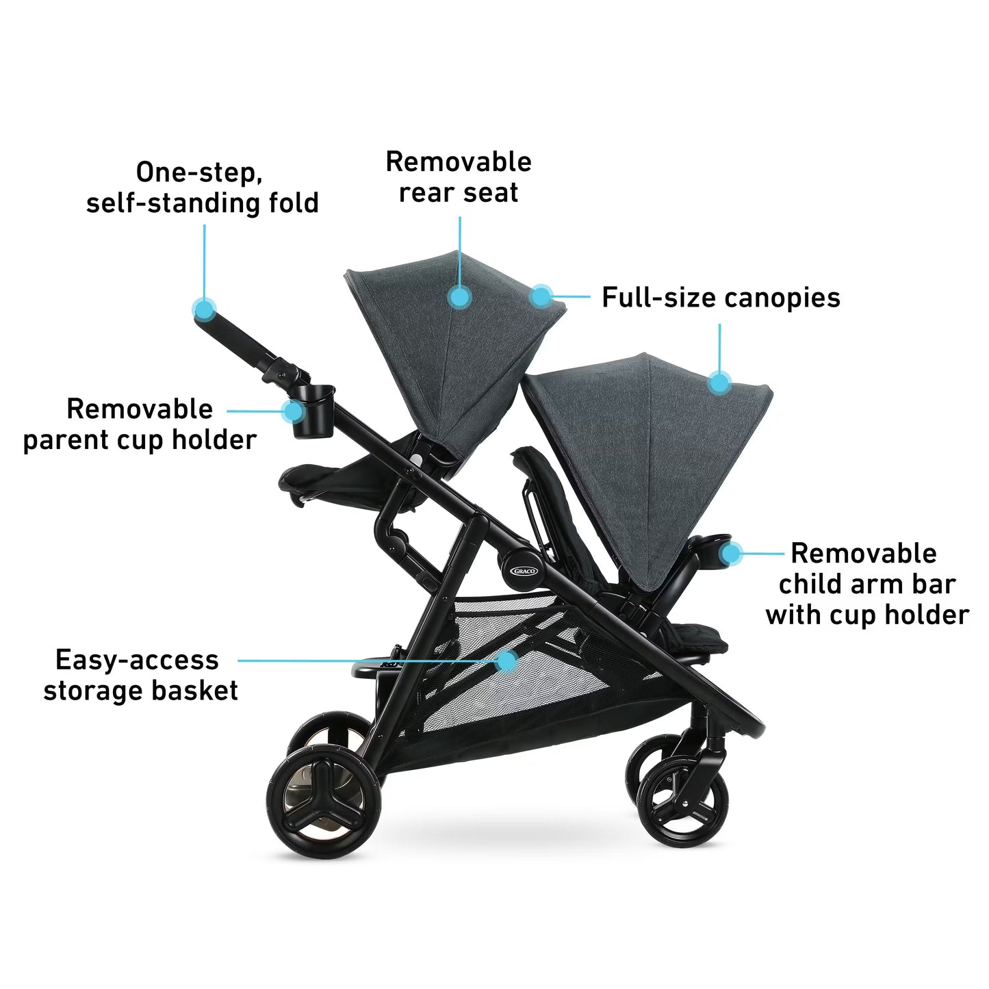 Graco Ready2Grow 2.0 Double Stroller image 1