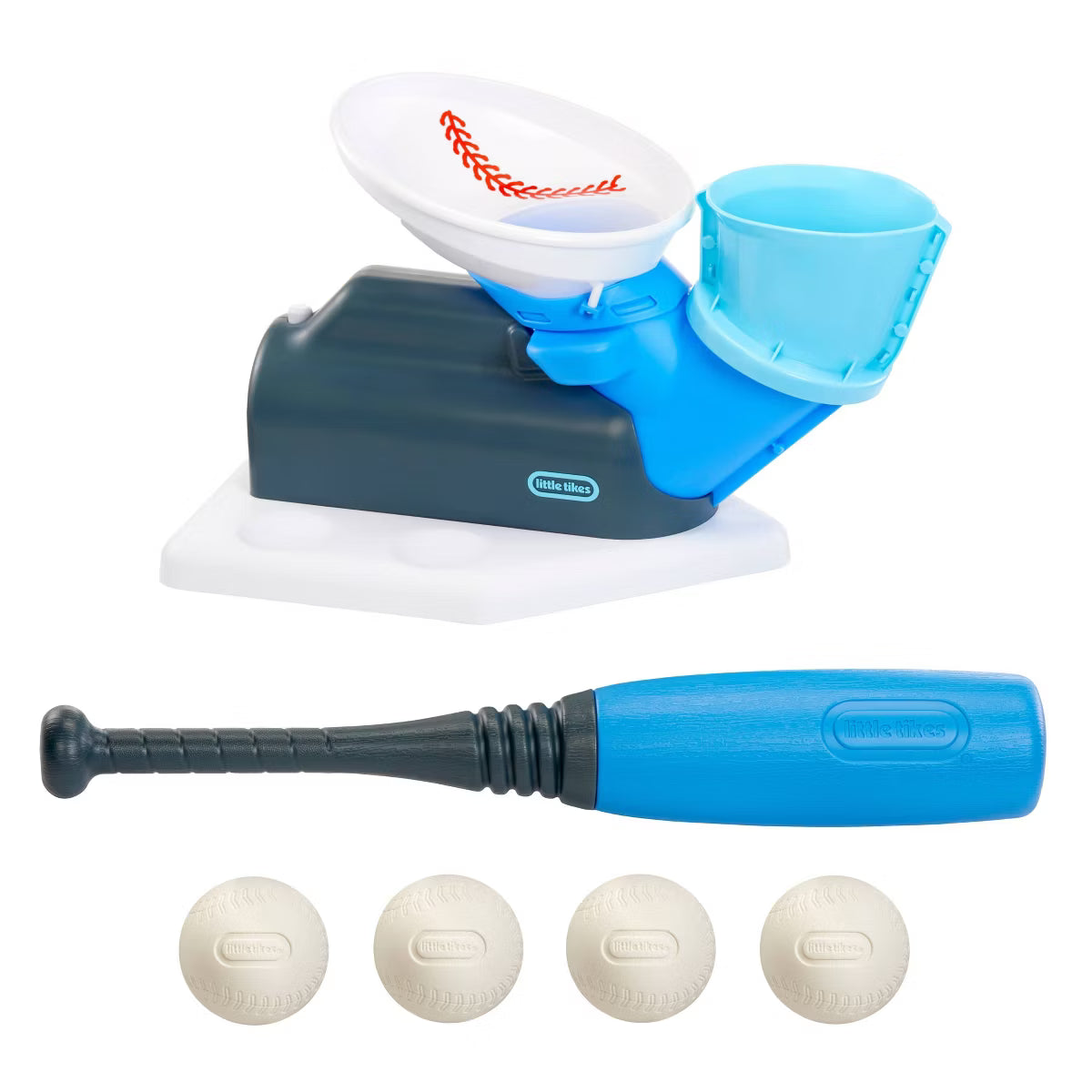 Little Tikes 2-in-1 Pop and Pitch Trainer Toy Baseball Set - 6pc image 0