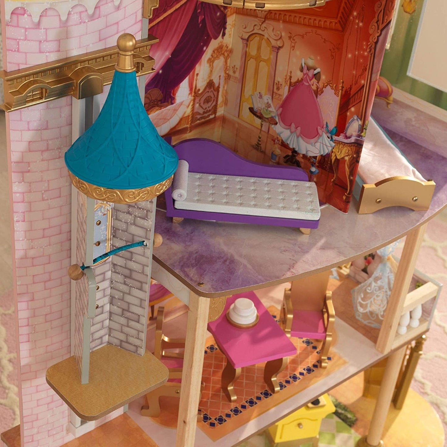 KidKraft Disney Princess Royal Celebration Wooden Dollhouse image 2