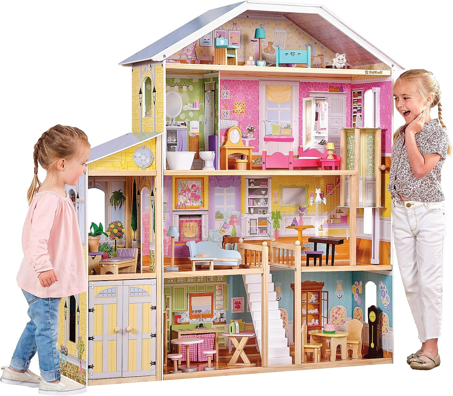 KidKraft Majestic Mansion Wooden Dollhouse with 34-Piece Accessories image 0