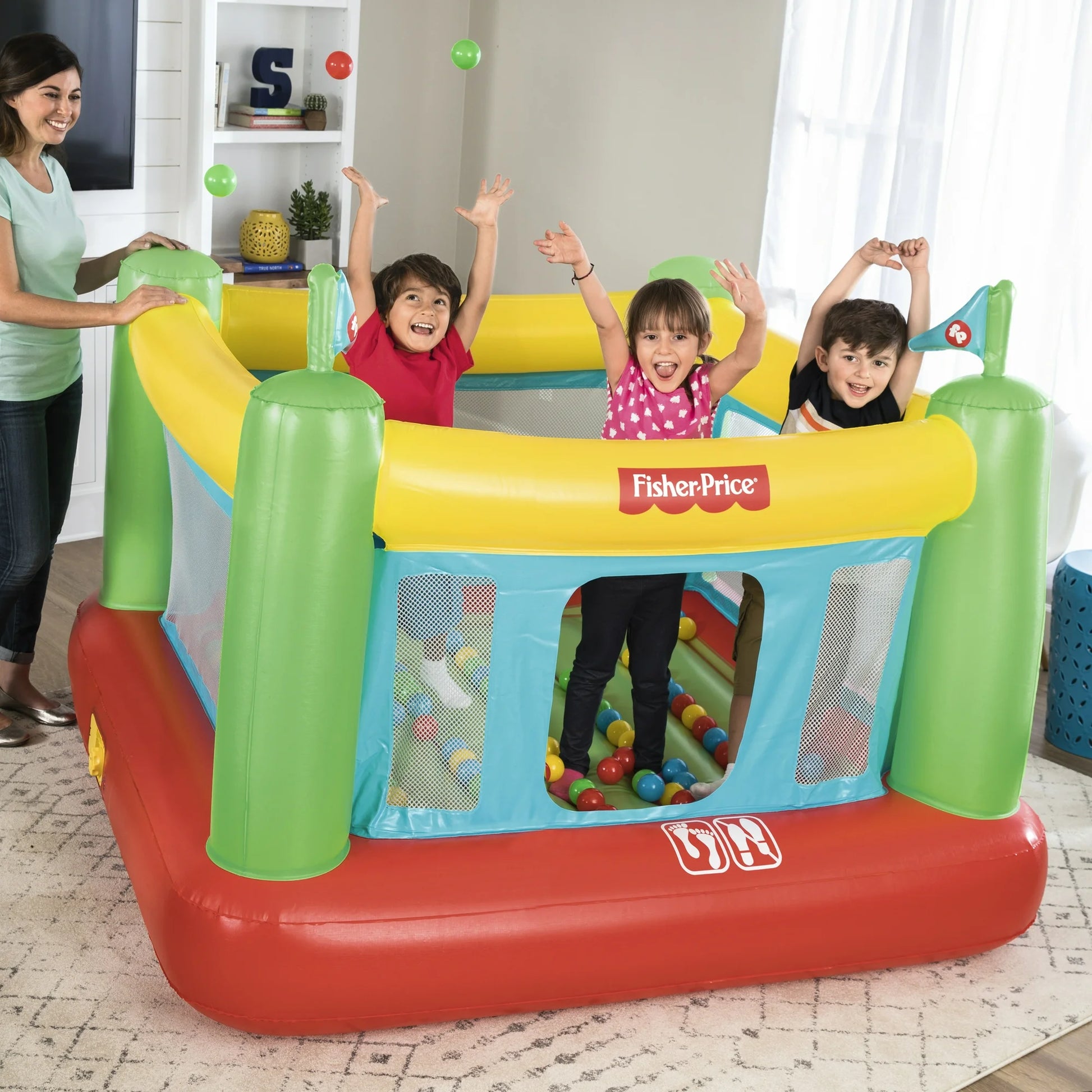 Fisher-Price Bouncesational Bouncer with Built-in Pump image 1