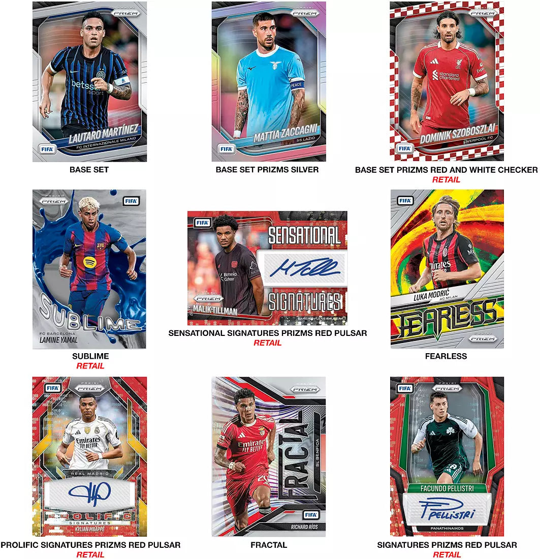Panini 2025-2026 Prizm FIFA Soccer Retail Box