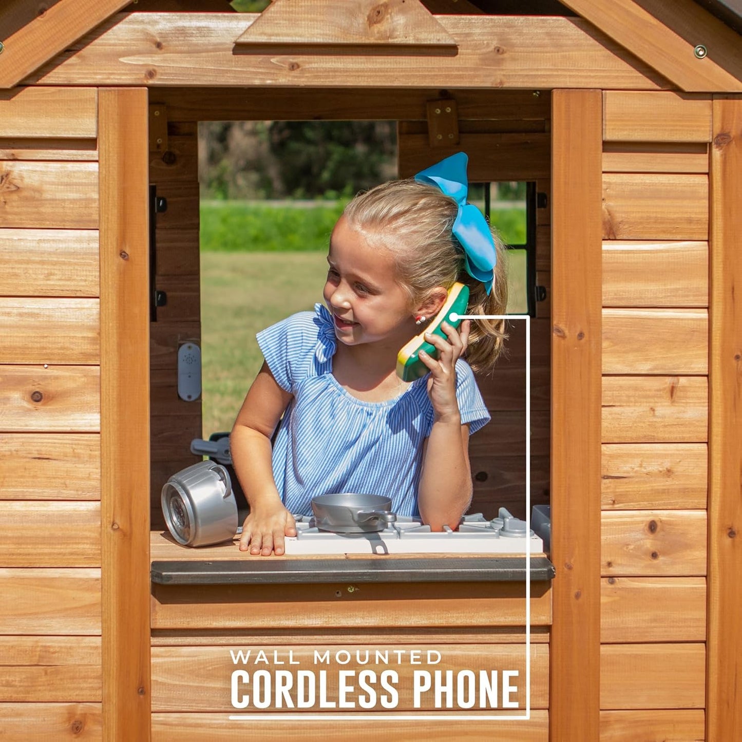 Backyard Discovery Sweetwater All Cedar Wooden Playhouse image 7