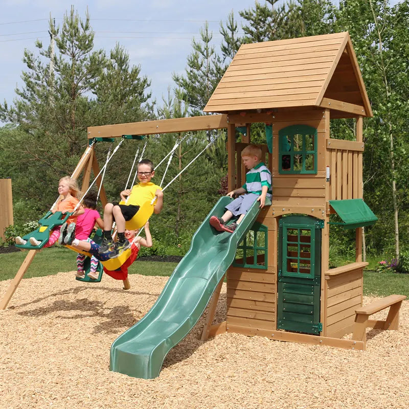 Kidkraft Windale Wooden Swing Set image 1
