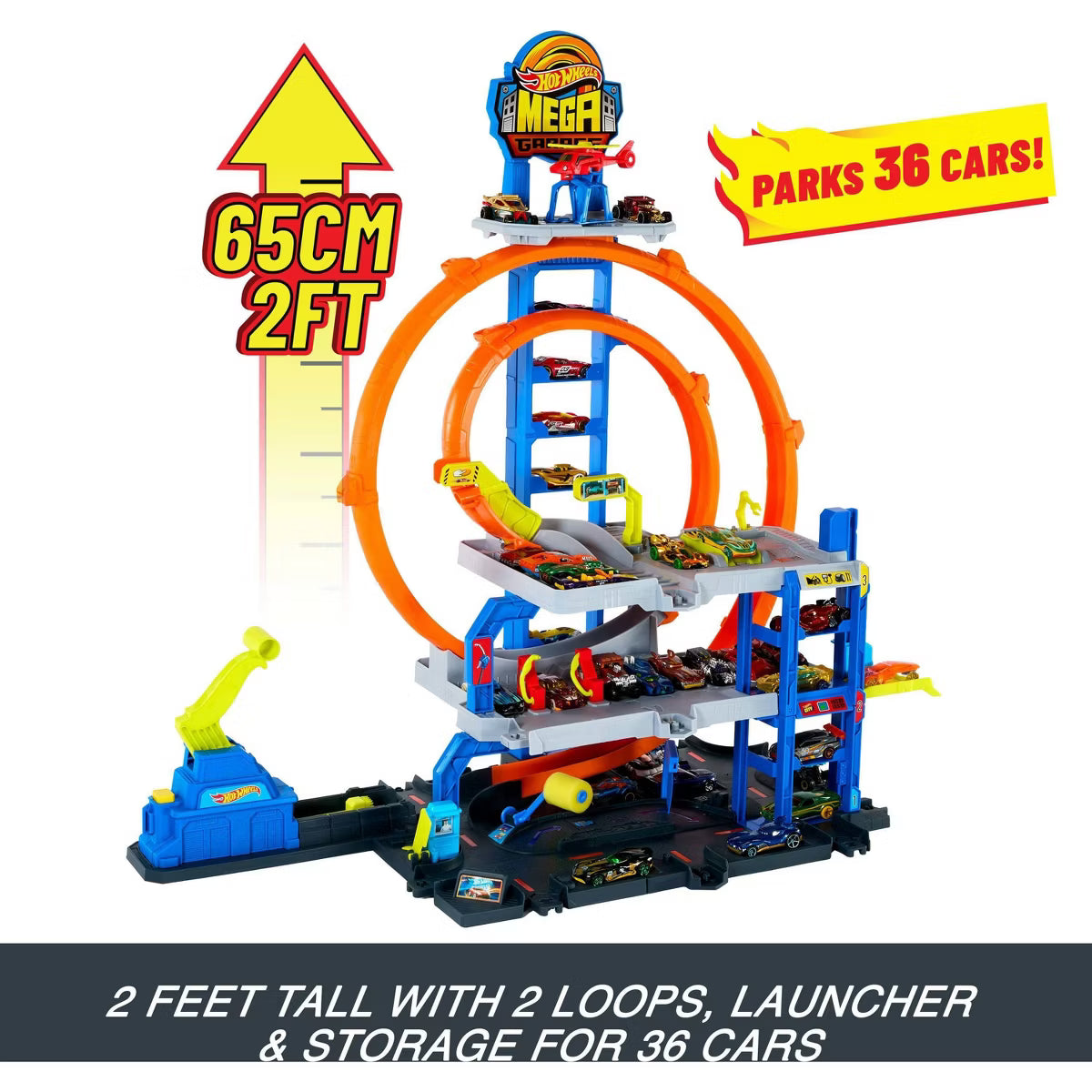 Hot Wheels Mega Loop Garage Playset image 2