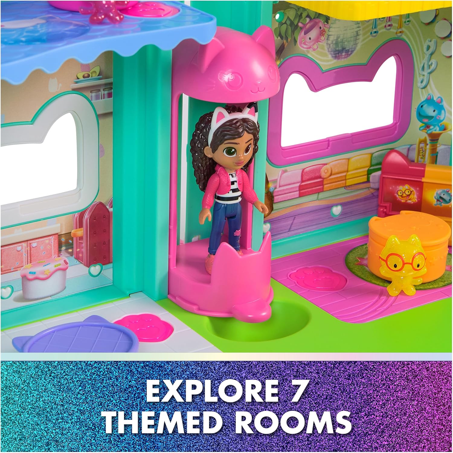 Gabby's Dollhouse: The Movie, Meow-Mazing Interactive Dollhouse image 4