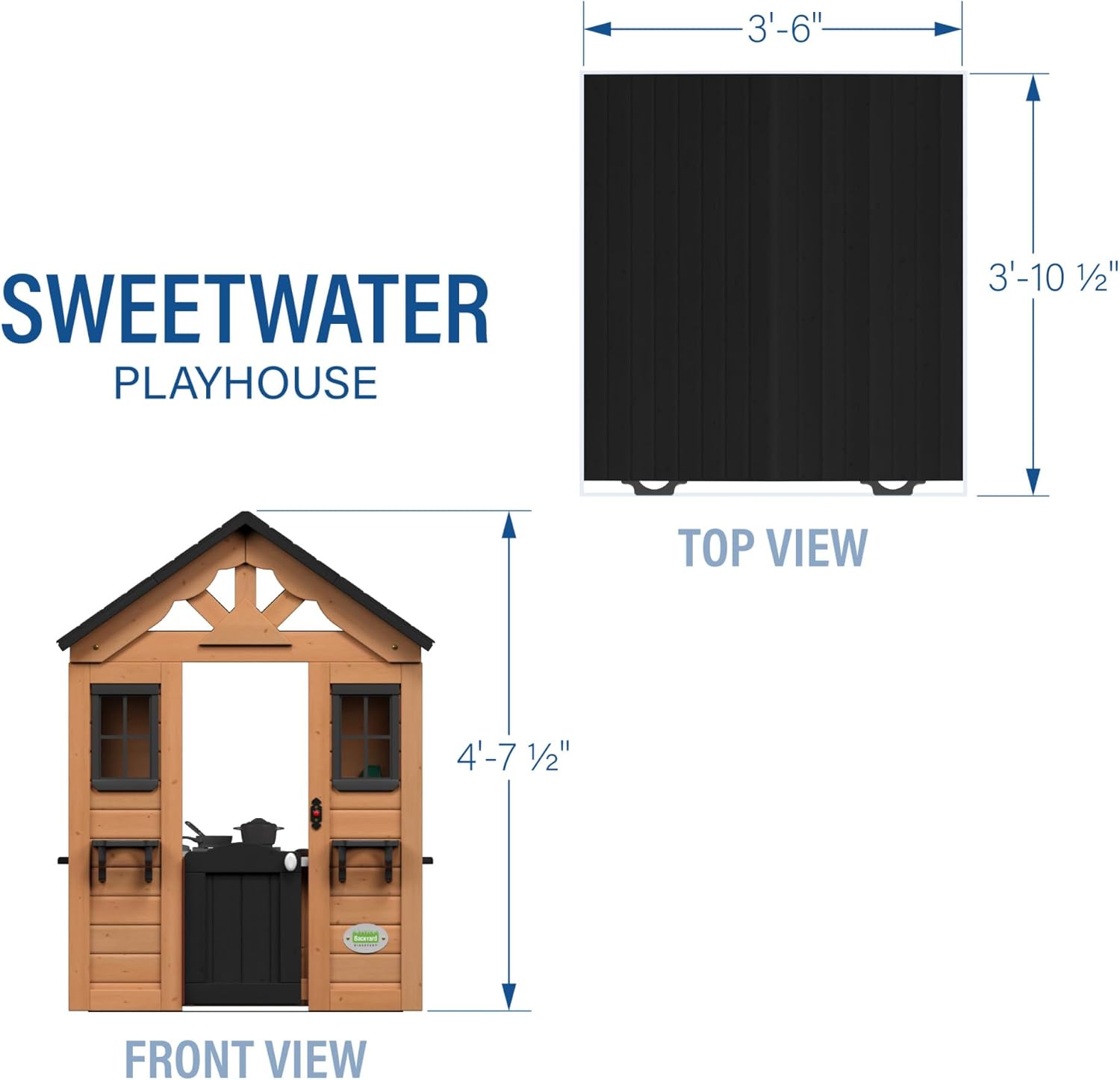 Backyard Discovery Sweetwater All Cedar Wooden Playhouse image 5