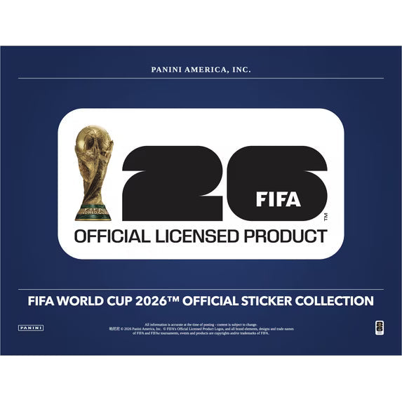 Panini 2026 FIFA World Cup Official Sticker Collection - 25 Pack Box