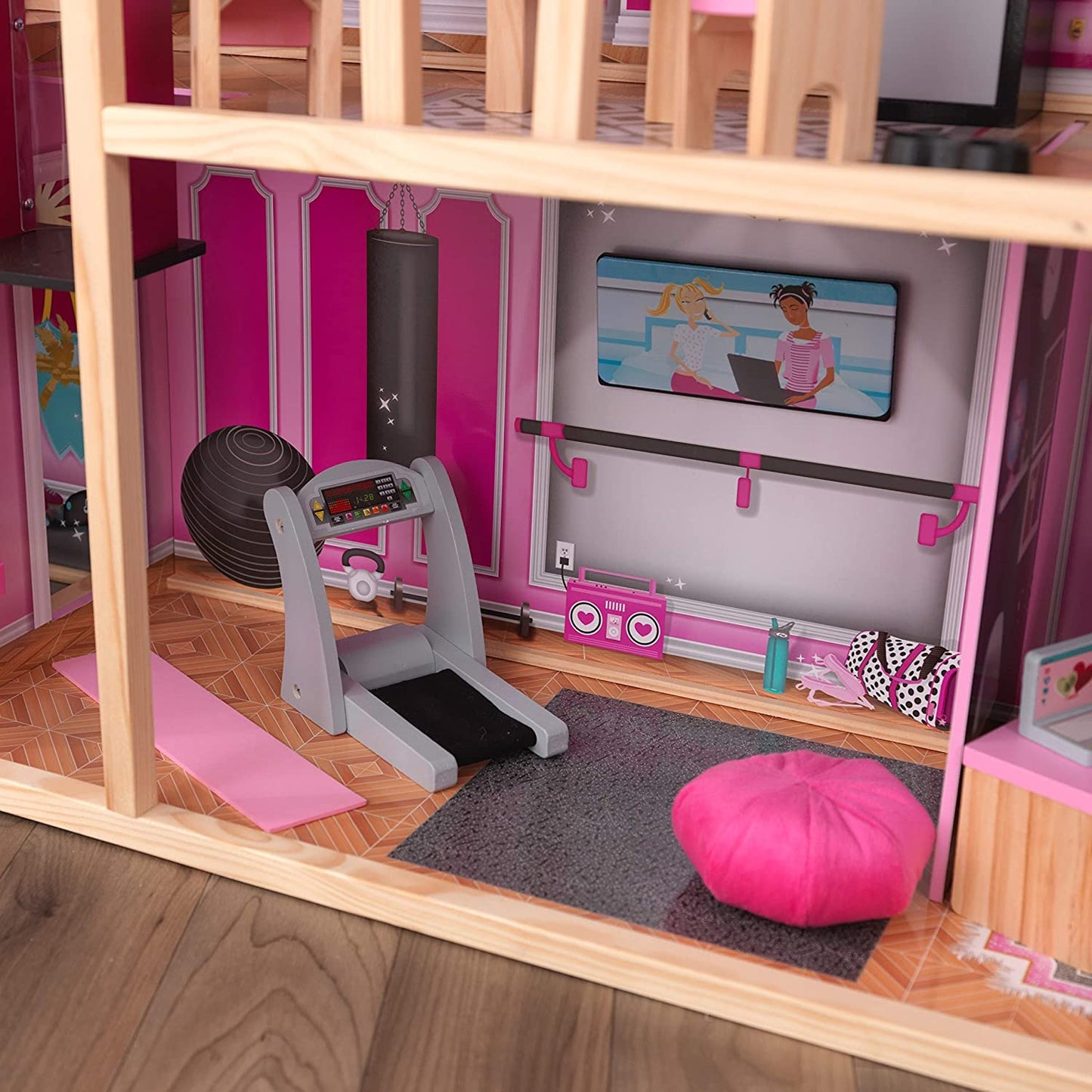 KidKraft Shimmer Mansion Wooden Dollhouse for 12-Inch Dolls image 6