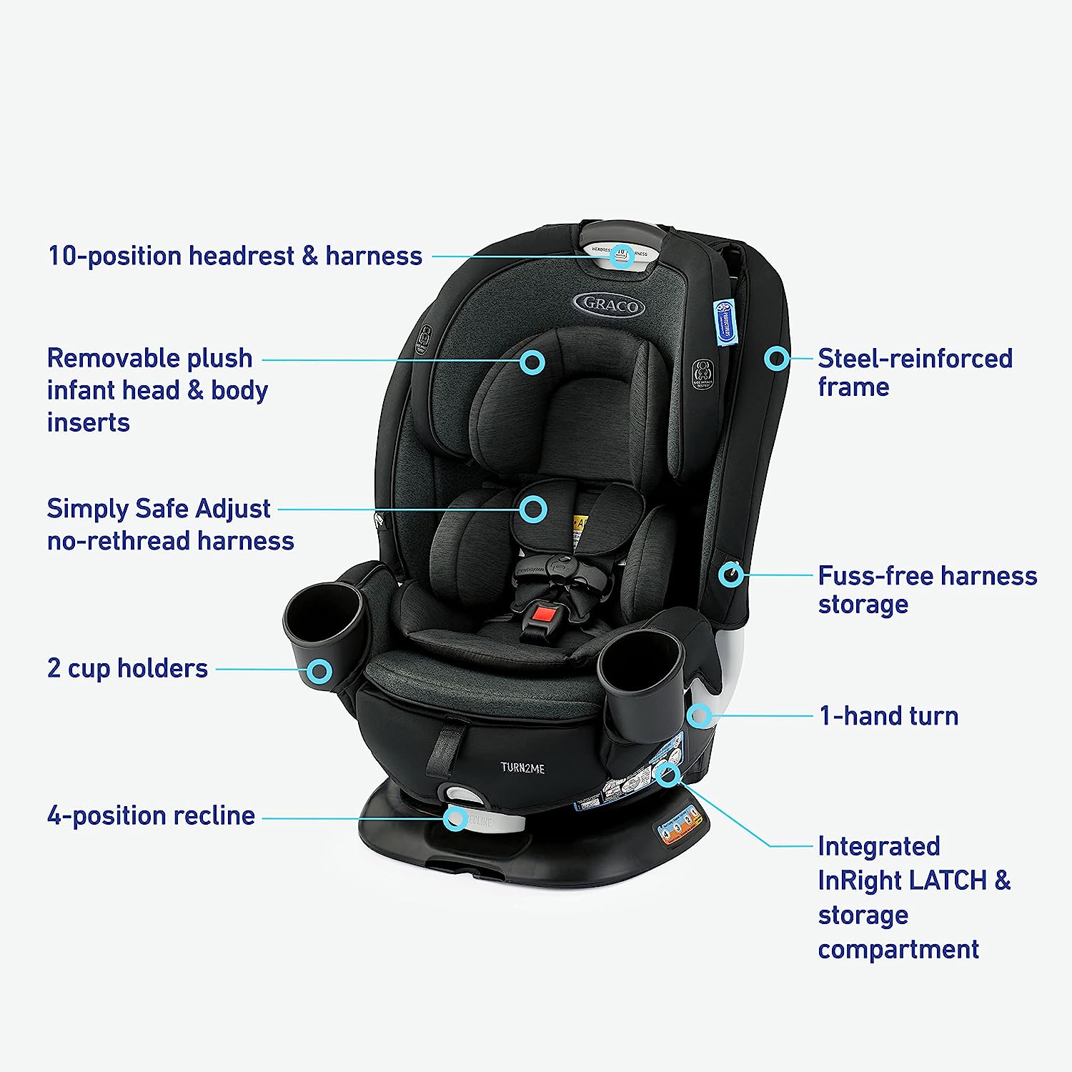 Graco Turn2Me 3-in-1 Rotating Car Seat image 1