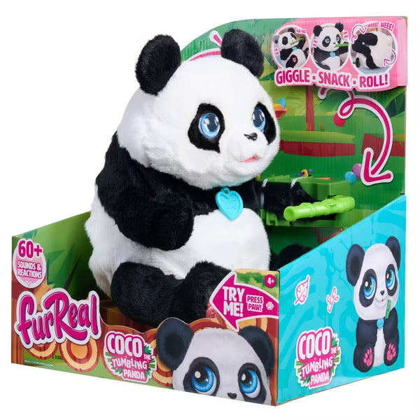 FurReal Friends Coco the Tumbling Panda Stuffed Animal image 8