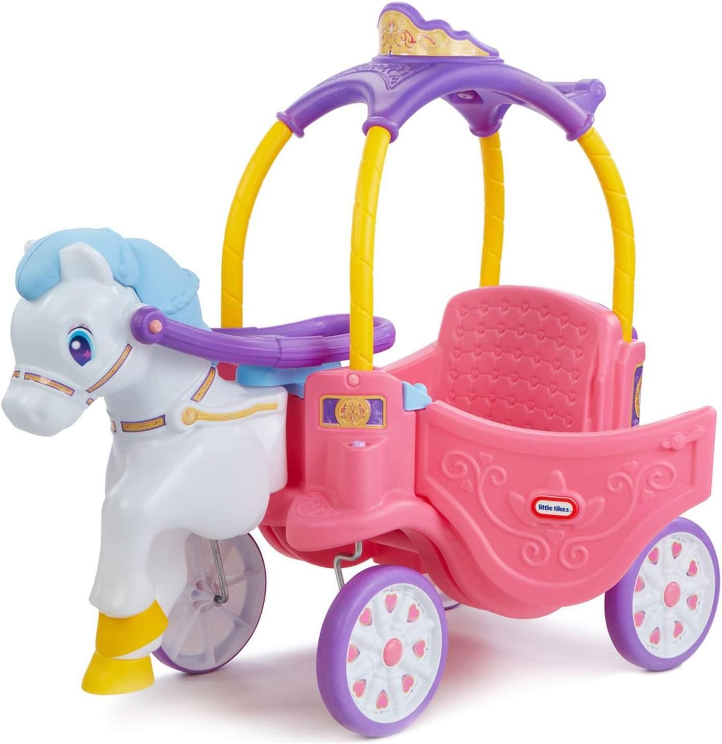 Little Tikes Princess Horse and Carriage Pedal Push Riding Toy image 0