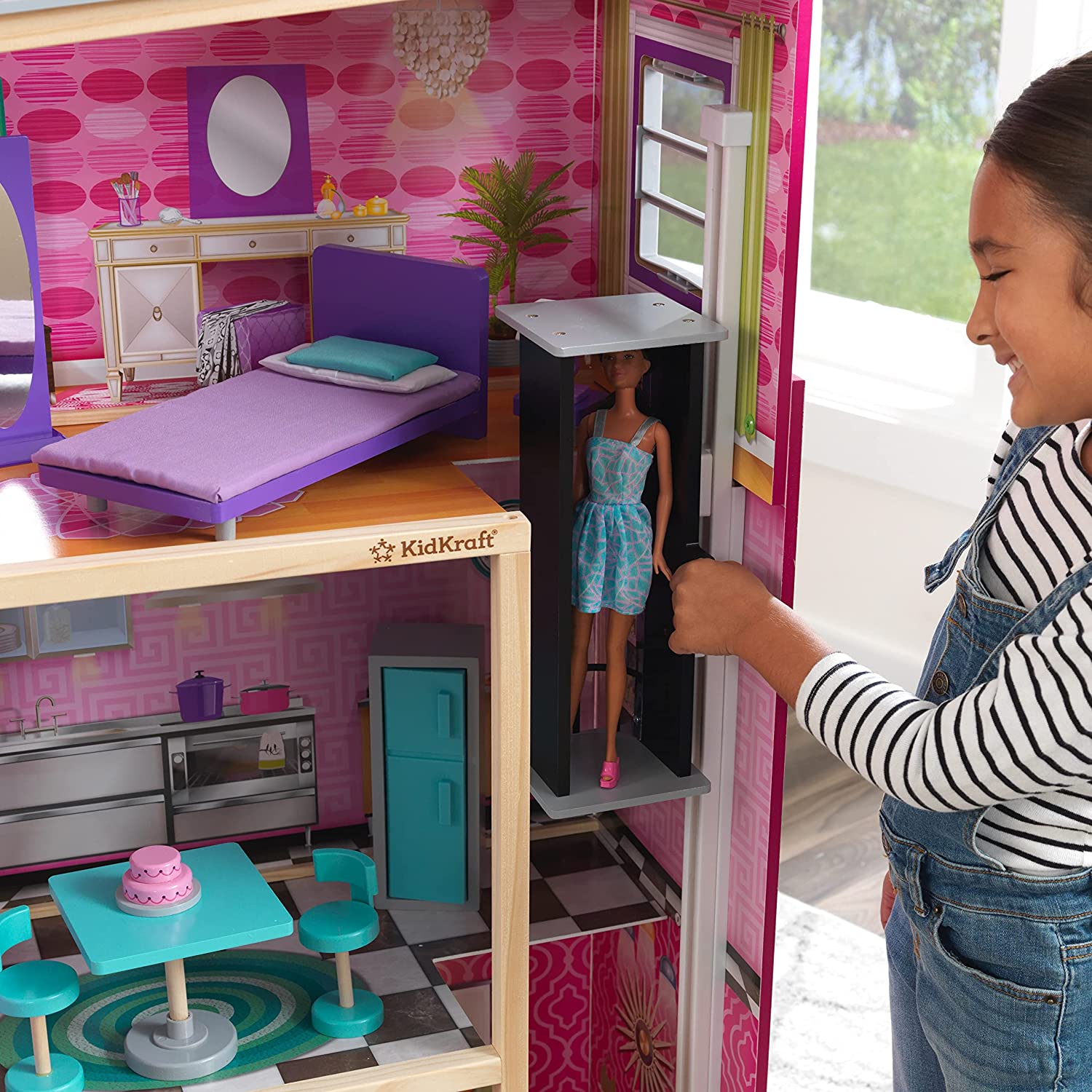 KidKraft Uptown Wooden Modern Dollhouse image 1