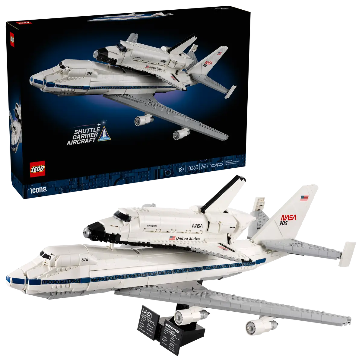 LEGO 10360 Icons Shuttle Carrier Aircraft image 1