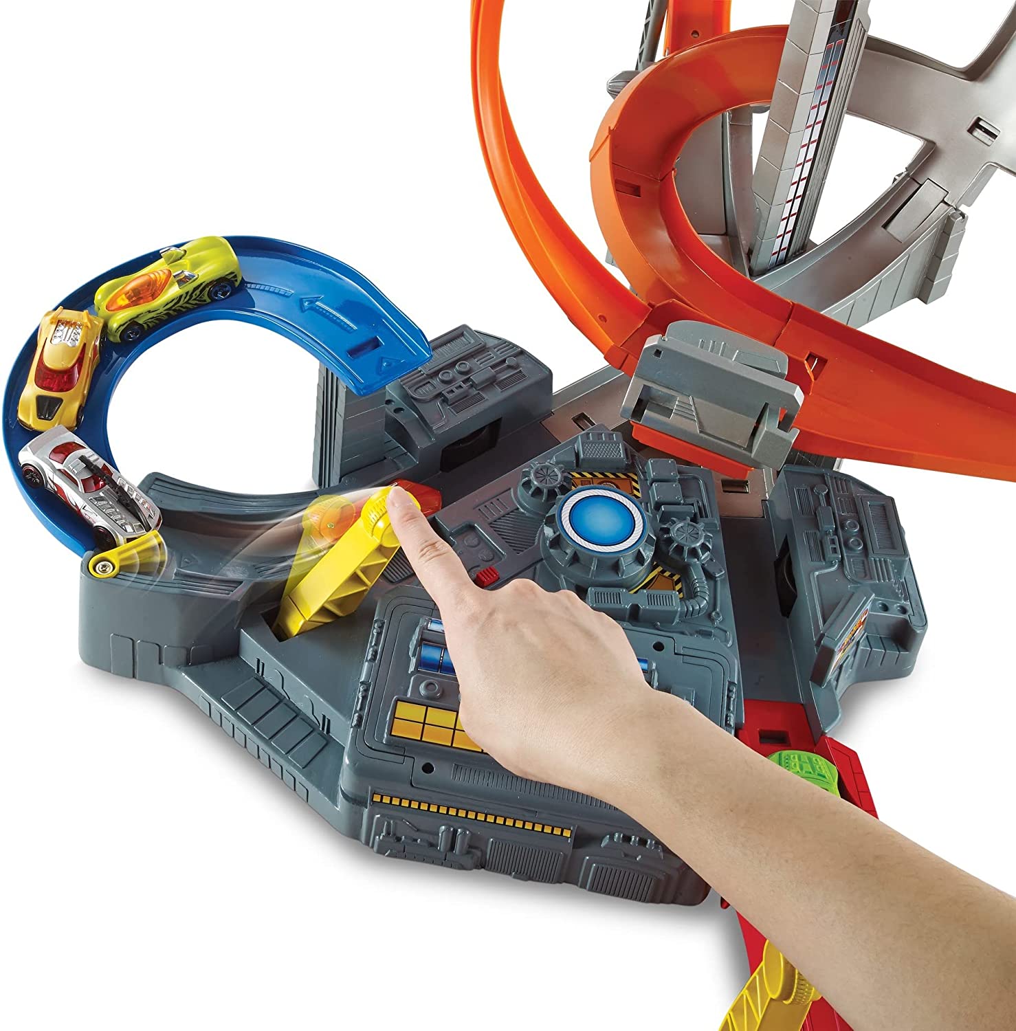 Hot Wheels Toy Car Track Set Spin Storm image 3