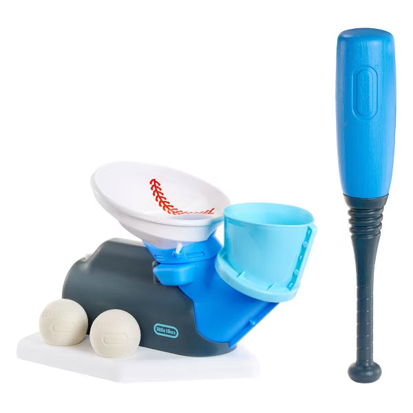 Little Tikes 2-in-1 Pop and Pitch Trainer Toy Baseball Set - 6pc image 2