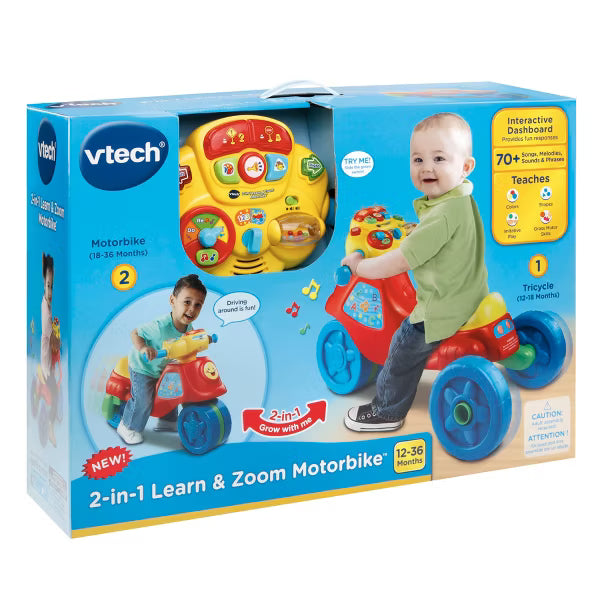 VTech 2-in-1 Learn & Zoom Motorbike for kids image 3