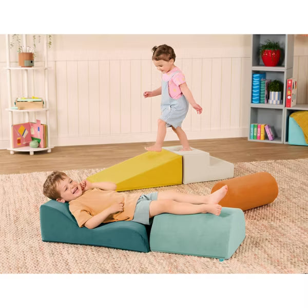 B. Toys Foam Building Shapes for Indoor Play Soft Play Equipment - 5pc image 6