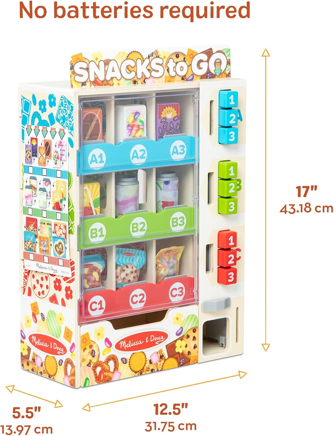 Melissa & Doug Sort Stock Select Wooden Food Vending Machine image 8