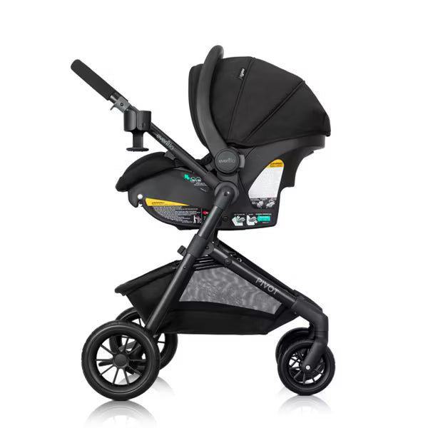 Evenflo Pivot Modular Travel System with LiteMax Infant Car Seat image 2