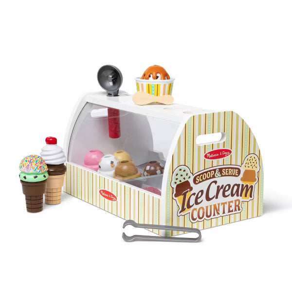 Melissa & Doug Wooden Scoop & Serve Ice Cream Counter image 2
