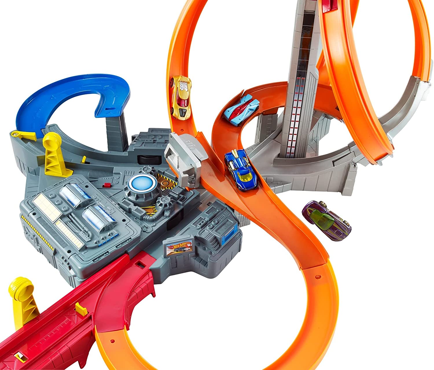 Hot Wheels Toy Car Track Set Spin Storm image 2