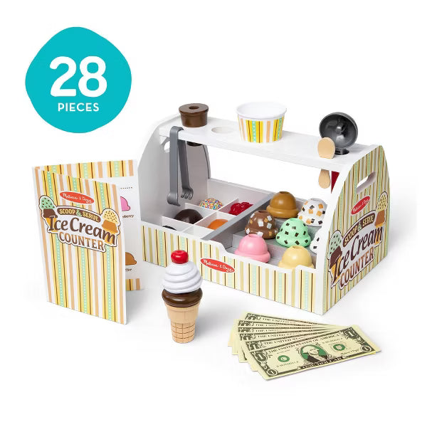 Melissa & Doug Wooden Scoop & Serve Ice Cream Counter image 3