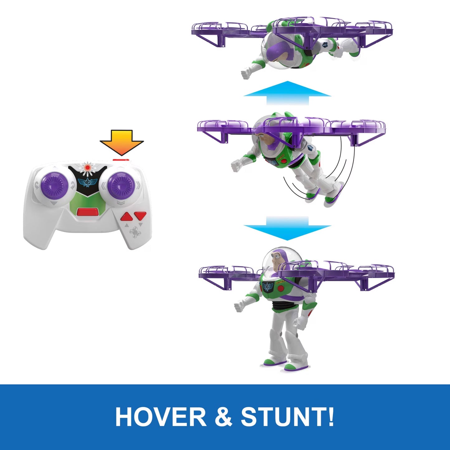 Disney and Pixar Toy Story 5 Flying RC Hi-Tech Edition Buzz Lightyear Action Figure